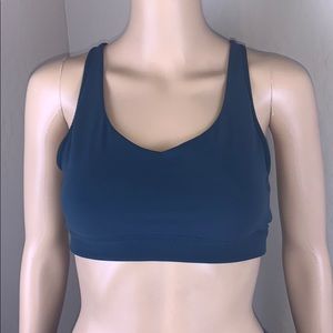 Athleta Teal Criss-Cross Sports Bra Size Small